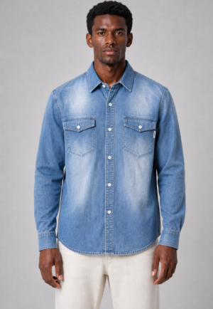 Marshall Angel camicia denim western
