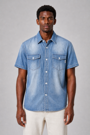 Marshall Angel Camicia Denim Manica Corta