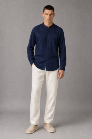 Marshall Angel camicia coreana in lino