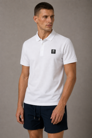 Marshall Angel polo piquet logo