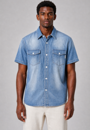 Marshall Angel camicia denim manica corta