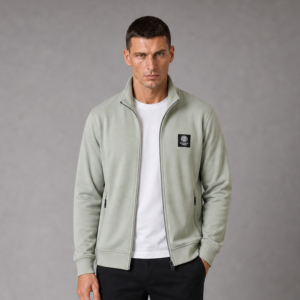 Northern Lights Felpa Piquet Zip Collo Alto
