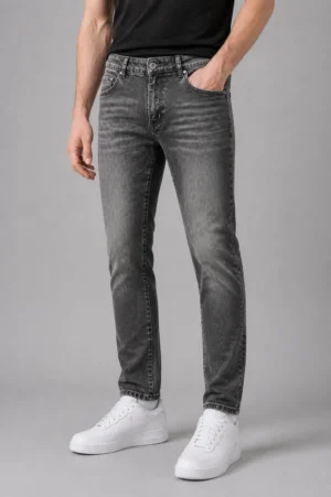 Marshall Angel Jeans lungo uomo L03 grigio antracite lavato